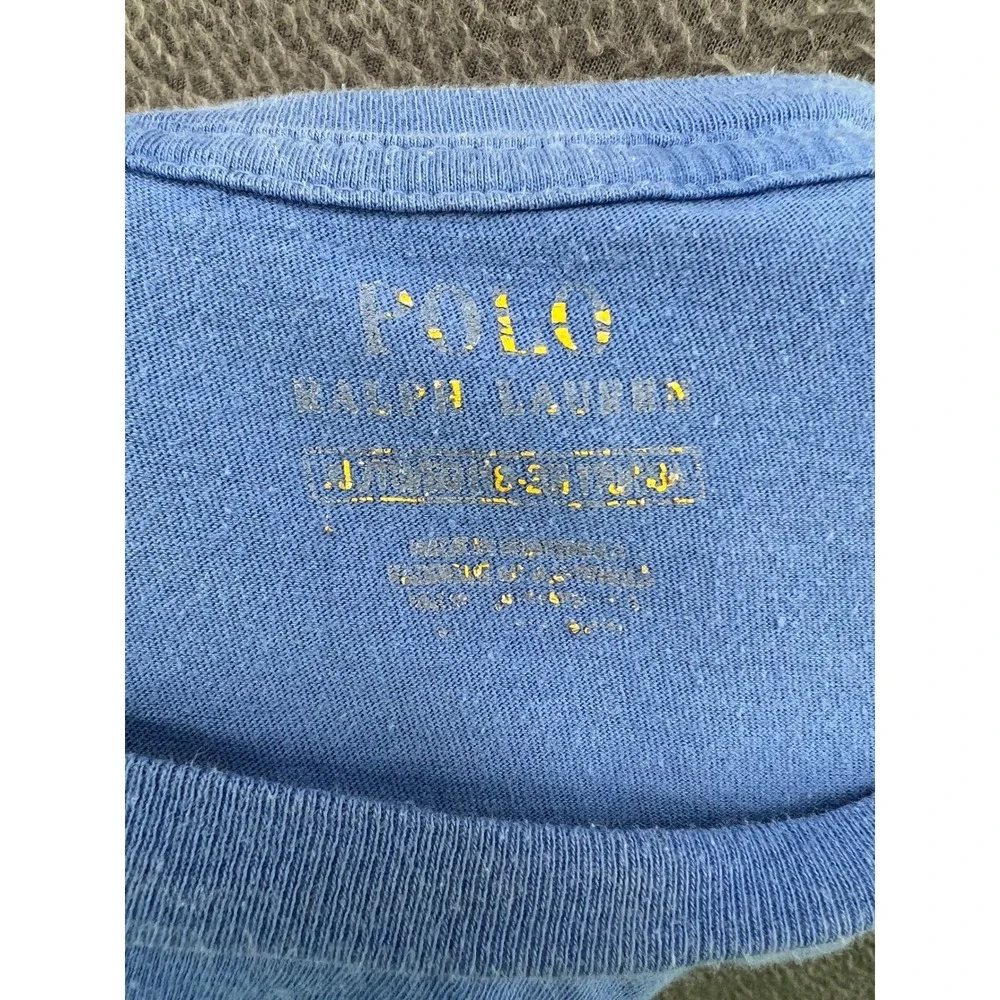 Polo Ralph Lauren Shirt Mens S Short Sleeve T-Shirt Light Blue Cotton Pony Logo